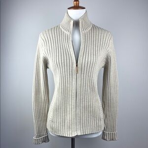 Lauren-Ralph LaurenWomen's Cream Ribbed Sweater